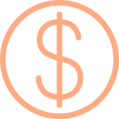 Dollar symbol in a circular outline